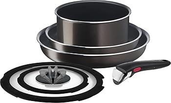 【中古】（非常に良い）ティファール 取っ手のとれる 鍋 フライパンセット 6点セット ガス火専用 PFOAなどの有害物質不使用 「インジニオ･ネオ フレンチロースト」 こび｜ハッピーストア藤岡