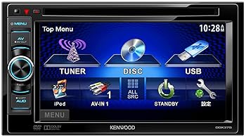【中古】KENWOOD MP3/WMA/AAC/WAV対応DVD/USBレシーバー DDX375