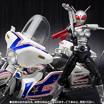 【中古】S.H.Figuarts 仮面ライダースーパー1＆Vマシーンセット