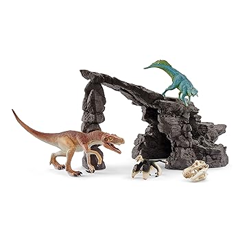 【中古】（人並み外れたに好いたらしい）シュライヒ 恐竜 恐竜たちのほら穴プレイセット 図形 41461