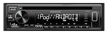 【中古】ケンウッド 1DINオーディオデッキ U340W KENWOOD