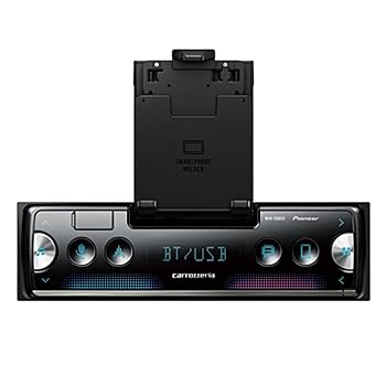 【中古】Pioneer カーオーディオ MVH-7500SC 1D メカレス Bluetooth USB iPod iPhone AUX DSP カロッツェリア