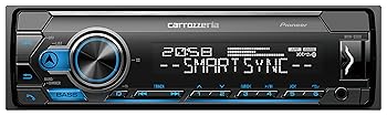 【中古】Pioneer カーオーディオ MVH-5500 1D メカレス Bluetooth USB iPod iPhone AUX DSP カロッツェリア