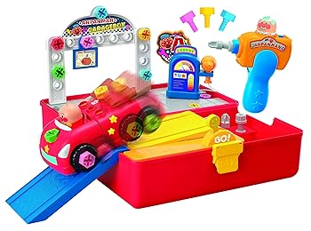【中古】アンパンマン くみたてDIYひらいて整備だ! ねじねじガレージボックス