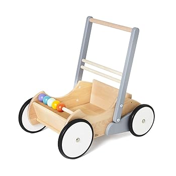【中古】ボーネルンド バヨ (BAJO) ベビーウォーカー ホワイト&グレー 1歳頃 BAJ73140