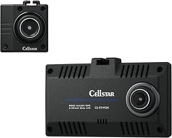 【中古】セルスター ドライブレコーダー 前後2カメラ CS-92WQH 370万画素/370万画素 WQHD HDR STARVIS 2.45インチ microSD(64GB) 駐車監視機能 安全運転