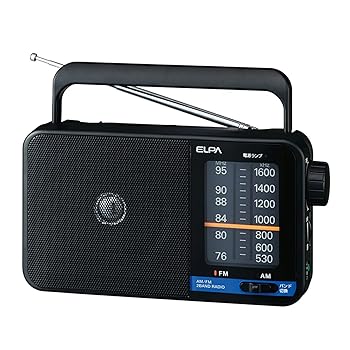 【中古】エルパ (ELPA) AM/FMポータブルラジオ 防災 携帯ラジオ デジタル ER-H100
