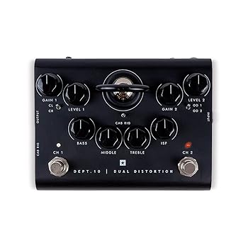 【中古】(非常に良い)Blackstar ブラックスター ギターエフェクター デュアル ディストーション DEPT.10 DUAL DISTORTION 三極真空管 ECC83 使用|ハッピーストア藤岡