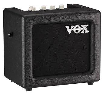 【中古】（非常に良い）VOX ギター用 モデリングアンプ MINI3-G2 BK ブラック 自宅練習 ストリートに最適 持ち運び 電池駆動 マイク入力 MP3接続 ヘッドフォン使用可 3W｜ハッピーストア藤岡