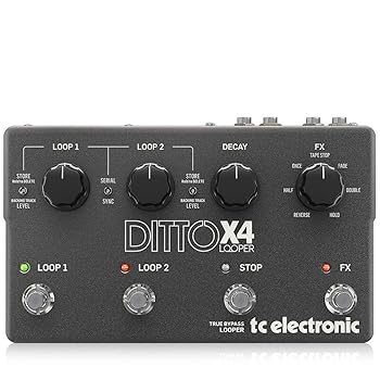 【中古】ティーシーエレクトロニック(Tc Electronic) デュアル トラック ルーパー DITTO X4 LOOPER Gray