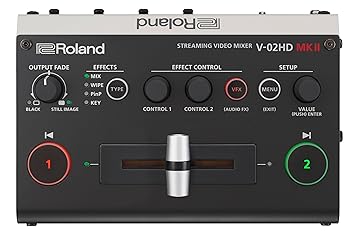 【中古】Roland ローランド ストリーミングビデオミキサー V-02HDMK2 ビデオスイッチャー 2入力HDMI対応 ライブ配信/イベント/YouTubeに最適|ハッピーストア藤岡
