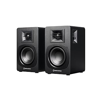 【中古】オーディオテクニカ AT-SP3X ブックシェルフ スピーカー レコードプレーヤー Bluetooth モニタースピーカー 【アクティブ RCA入力 マルチポイン｜ハッピーストア藤岡
