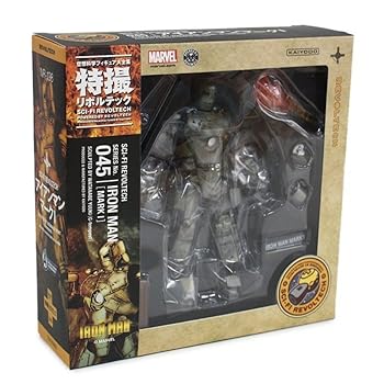 【中古】特撮リボルテック045 アイアンマン アイアンマンマーク1 ノンスケール ABS&PVC製 塗装済み アクションフィギュア