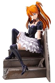【中古】新世紀エヴァンゲリオン 惣流・アスカ・ラングレー ~ゴスロリver.~:RE 1/7スケール PVC製 塗装済み完成品フィギュア