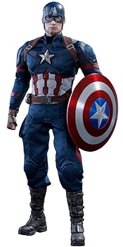 【中古】ムービー・マスターピース シビル・ウォー/キャプテン・アメリカ キャプテン・アメリカ 1/6スケール プラスチック製 塗装済み可動フィギュア
