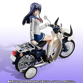 【中古】S.H.フィギュアーツ 三ノ輪聖(制服)＆スーパーカブ50(ばくおん！！ver.)『ばくおん！！』(魂ウェブ商店、プレミアムバンダイ限定)