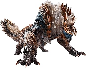 【中古】TAMASHII NATIONS S.H.モンスターアーツ モンスターハンターワールド:アイスボーン ジンオウガ 約285mm ABS&PVC 塗装済み可動フィギュア