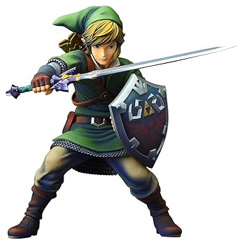 【中古】ゼルダの伝説 スカイウォードソード リンク 1/7スケール PVC製 塗装済み完成品フィギュア 再販分