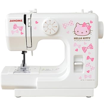 【中古】ジャノメ JANOME サンリオ 日暈キティ 電動ミシン パウダーコンパクト KT-W