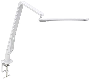 【中古】パナソニック LEDデスクライト クランプ型 パソコンくっきり光搭載 非接触タッチレススイッチ スマホ充電USBポート付 6ヶ所可動 器具光束855ルー