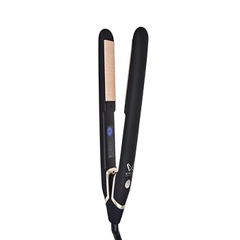 【中古】KINUJO W -worldwide model- キヌージョ ワールド ストレートヘアアイロン シルクプレート 最高220℃ ブラック ホワイト 海外兼用 (ブラック(DS2