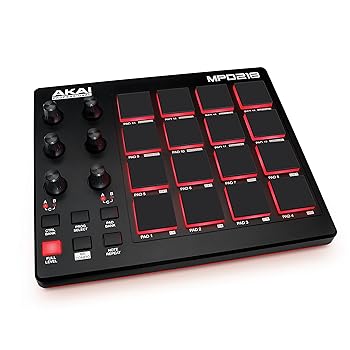 【中古】Akai Professional USB MIDIコントローラー 16のMPCパッド 音楽制作 音源ソフト Ableton MPD218|ハッピーストア藤岡