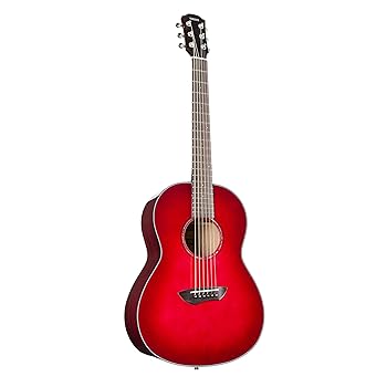 【中古】YAMAHA CSF1M CRB (クリムゾンレッドバースト) エレアコギター トップ単板 スモールサイズ 専用ケース ヤマハ