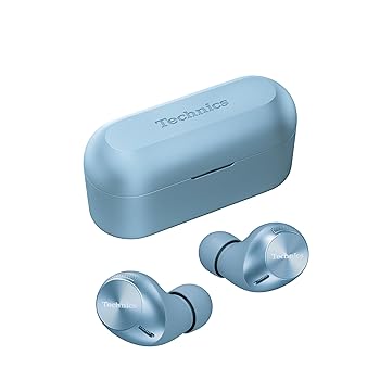 【中古】テクニクス Technics ワイヤレスイヤホン EAH-AZ40M2-A モデレートブルー bluetooth ノイズキャンセリング 3台マルチポイント IPX4 LDAC対応 ハ