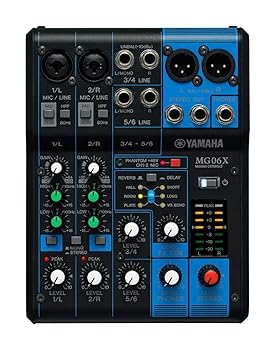【中古】ヤマハ YAMAHA 6チャンネルミキシングコンソール MG06X 最大 2 Mic / 6 Line入力( 2 モノラル+2 ステ?オ) SPXによる高品位なデジタルエフェクト6
