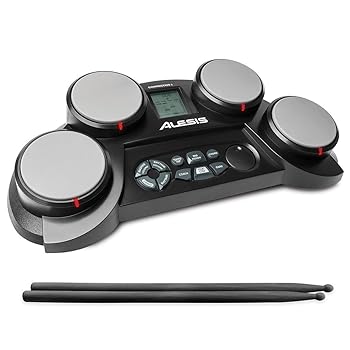 【中古】Alesis 電子ドラム練習パッド スピーカー内蔵 ドラムスティック付 ゲーム機能 ヘッドホン端子 ポータブル電子ドラム 知育 子供 日本語説明書 Com|ハッピーストア藤岡