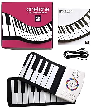 【中古】（非常に良い）ONETONE ワントーン ロールピアノ (ロールアップピアノ) 49鍵盤 スピーカー内蔵 充電池駆動 トランスポーズ機能搭載 OTR-49 [日本語マニュアル]｜ハッピーストア藤岡