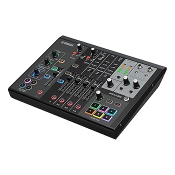 【中古】ヤマハ YAMAHA ライブストリーミングミキサー ライブ配信 8チャンネル ボイスチェンジャー内蔵 ブラック AG08 B