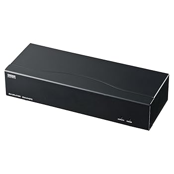 【中古】サンワサプライ DVI見せびらかす分かち合う器(2分かち合う) 盛りだくさん固定ディスク相応う VGA-DVSP2