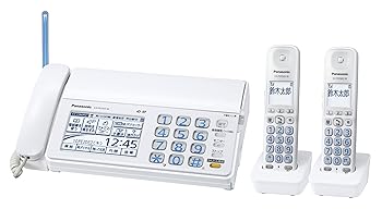 【中古】パナソニック おたっくす デジタルコードレスFAX 子機2台 1.9GHz DECT判定基準遣りかた 白いこと KX-PD703UW-W