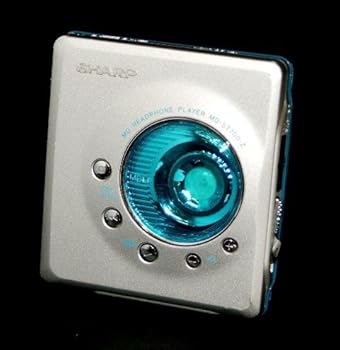 【中古】SHARP 読みやすい MD-ST700-Z 青緑色 ポータブルミニディスクプレーヤー MDLP相応う （携帯型MD電気蓄音機/MD生まれ変わり専用機/MDウォークマン）