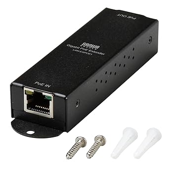 【中古】サンワサプライ PoEエクステンダー(Gigabit PoE+相応う) ローカルエリアネットワーク-EXPOE1