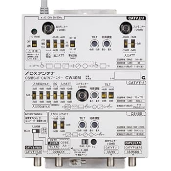 【中古】エレコム(DX空中線) CW40M CS/BS-IF・CATVブースター