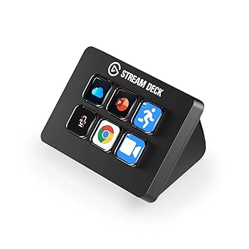【中古】CORSAIR Elgato STREAM DECK Mimi ライブコンテンツ仕立て上げる制御装置 スイッチャー USB3.0 LCD名取り草:6個 10GAI9901