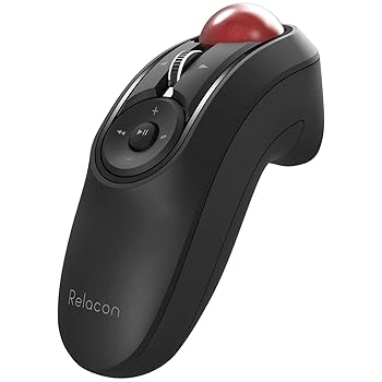 【中古】エレコム 二十日鼠 Bluetooth (iOS相応う) トラックボール ハンデ印字機 Relacon メディアコントロールボタン積み上げる 静音 黒いこと M-RT1BRBK