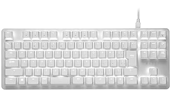 【中古】Razer BlackWidow Lite JP Mercury White メカニカルキーボード 静音 オレンジ軸 テンキーレス 日本語配列 RZ03-02640800-R3J1