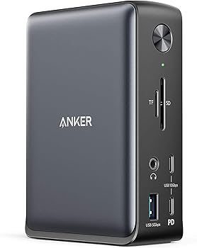 【中古】Anker PowerExpand 13-in-1 USB-C Dock ドッキングステーション 85W出力 4K対応 HDMIポート 1Gbps イーサネットポート 3.5mm オーディオジャック