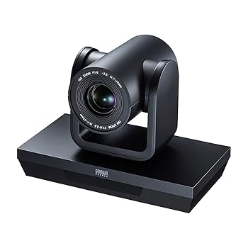 【中古】サンワサプライ WEBカメラ 10倍ズーム搭載 USB A接続 210万画素 リモコン操作可能 CMS-V54BK