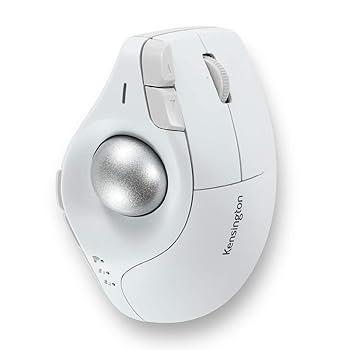 【中古】Kensington Pro Fit Ergo Vertical ワイヤレストラックボール ホワイト ワイヤレスマウス 9ボタン Bluetooth Windows/macOS対応 K75264JP