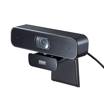 【中古】サンワサプライ WEBカメラ ステレオマイク内蔵 フルHD 60fps 画角80° 200万画素 三脚対応 Zoom/Teams対応 ブラック CMS-V64BK