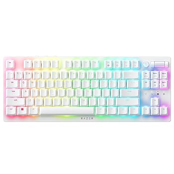 【中古】Razer(レイザー) DeathStalker V2 Pro Tenkeyless White Edition Linear Optical Switch ゲーミングキーボード 薄型オプティカルスイッチ ワイヤ