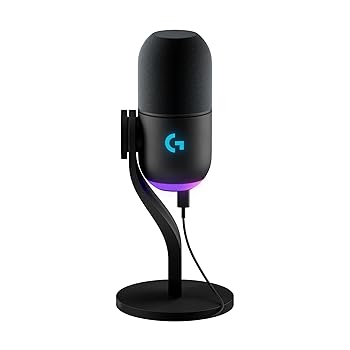 【中古】Logicool G ゲーミングマイク YETI GX ダイナミックマイク G-YETI-GX-BK ストリーミング持参 スーパーカーディオイド 響動めき助け出す RGB LIGHTSYNC