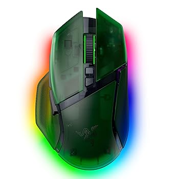 【中古】Razer レイザー Basilisk V3 Pro 35K Phantom Green Edition 無線電話 ゲーミングマウス HyperSpeed Wireless Bluetooth 有線 Focus Pro 35K