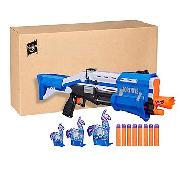 【中古】ハズブロ(HASBRO) ナーフ フォートナイト Fortnite TS-R ポンプアクションのブラスター、ラマのターゲット、ナーフ公式メガダーツが付属 子供か