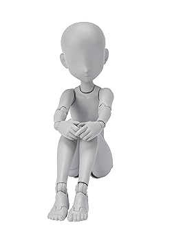 【中古】TAMASHII NATIONS S.H.フィギュアーツ ボディちゃん -杉森建- Edition DX SET (Gray Color Ver.) 約130mm PVC&ABS製 可動フィギュア BAS62103
