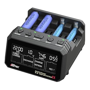 【中古】ハイテック AA/AAA Charger X4 Advanced EX 日本正規品 44308-B